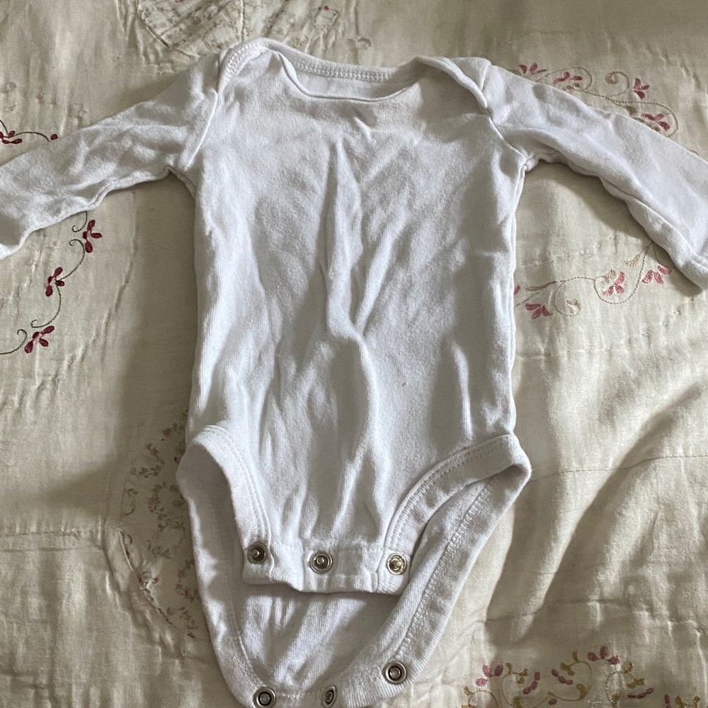 Child of Mine White Long Sleeve Bodysuit